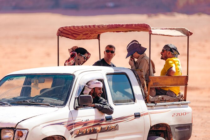 1 Day & 1 Night | Stay & Jeep + Camel Tour in Wadi Rum | Magic Bedouin Star - Um Frouth Rock Arch and the White Desert sunset