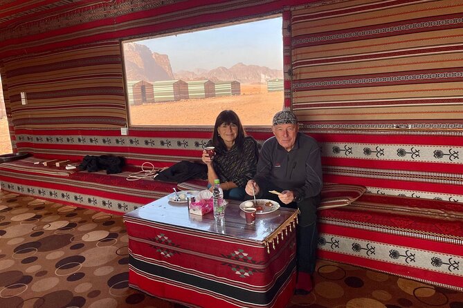 1 Day & 1 Night | Stay & Jeep + Camel Tour in Wadi Rum | Magic Bedouin Star - Lawrence’s House and Mushroom Rock
