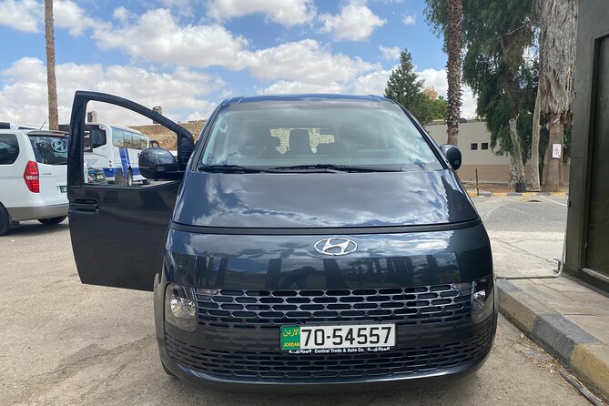 Airport to Amman and departure to airport from Amman - The vehicle, WiFi, and bottled water