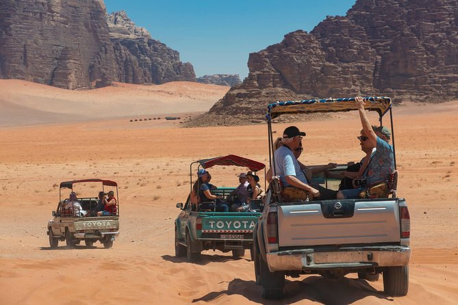 Best of Wadi Rum | Full day Jeep tour + Sleep under the stars | Pack all-in - Sunset, then a night beneath the stars