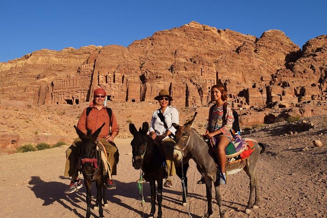 Day Tour to Petra from Dead Sea with lunch - Walking the Siq Toward the Treasury