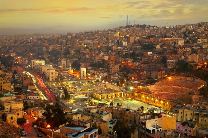 Downtown (Amman city) sightseeing 5 hours - The blue dome of King Abdullah Mosque