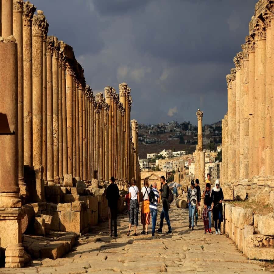 From Amman Trip To Jerash - Seeing the Oval Plaza and Forum