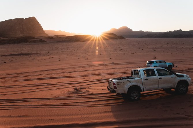 FROM PETRA | Full Day In Wadi Rum | Lunch Box & Admission fees included - Four hours among rock and red sand