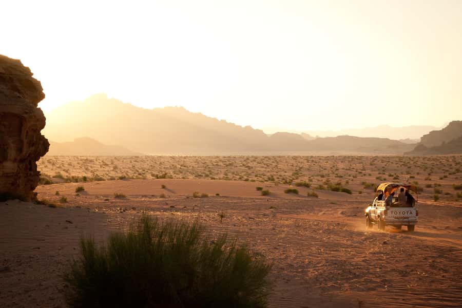 From Wadi Rum: 2-Hour Jeep Tour with Meals & Overnight Stay - A 15-minute ride into the desert