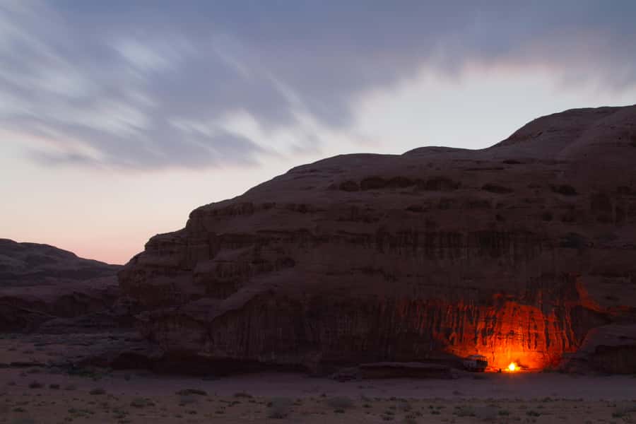 From Wadi Rum: Jeep Tour with Overnight Desert Camping - Bedouin Dinner Cooked Under the Sand