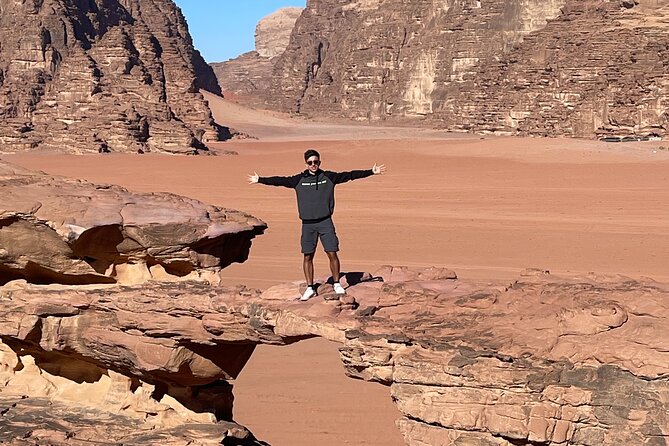 Full Day 4x4 Classic Desert Tour with overnight in private tent - Khazali Canyon and a closer look at the rock
