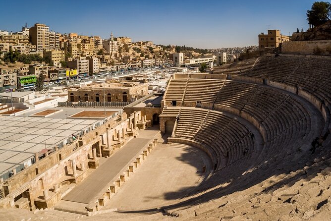 Full Day Amman Private Luxury City Tour - The Roman Theatre below the hill