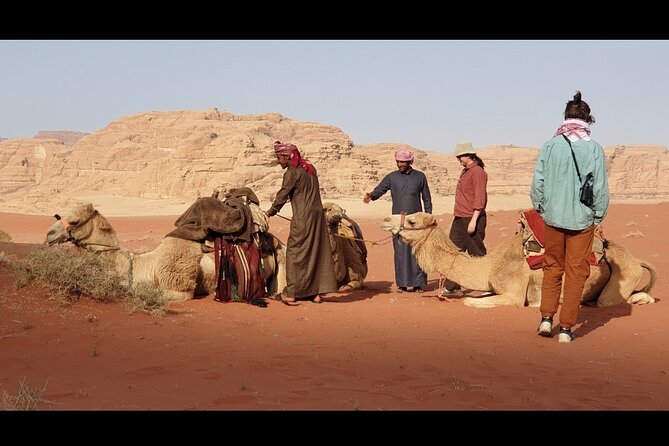 Full Day Jeep Tour and Overnight in Wadi Rum - Red Sand Dunes and Khazali Canyon