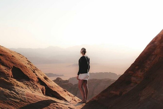 Full day Jeep Tour in Wadi Rum desert - Red dunes, sandboarding, and Khazali Canyon