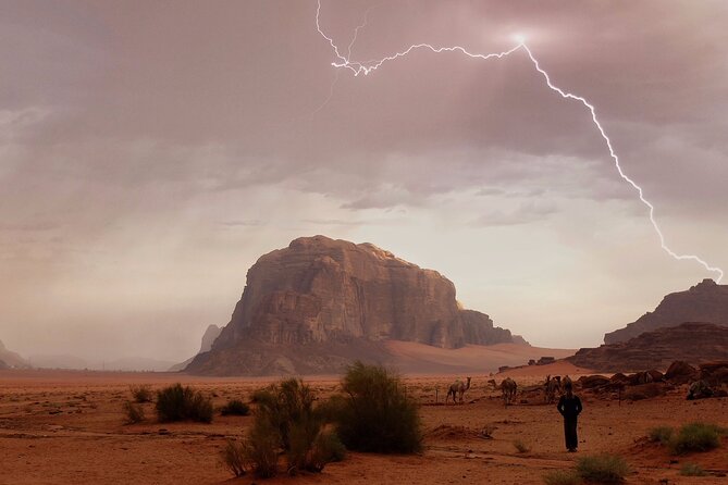 Full-Day Jeep Tour in Wadi Rum with Overnight Stay - A Bedouin lunch beneath Wadi Rum’s mountains