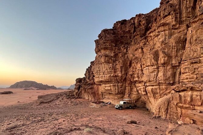 Full Day Jeep Tour + Night Under the Stars - Khazali Canyon’s Nabatean inscriptions