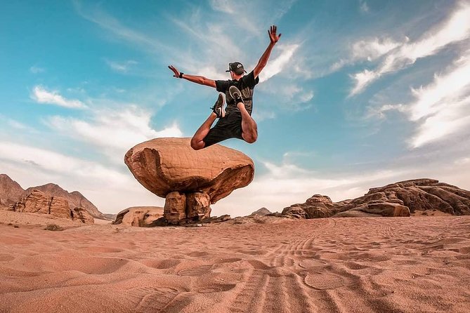 Full-Day Jeep Tour & Overnight - Um Frouth and Burdah from different angles
