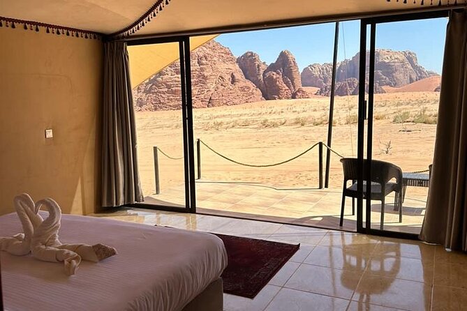 Full-Day Jeep Tour & Sleep in Luxury Tent with private Bathroom - Khazali Canyon’s carvings and narrow walls