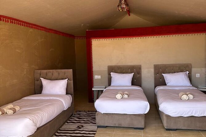 Full-Day Jeep Tour & Sleep in Luxury Tent with private Bathroom - Abu Khashaba Canyon and the active side of Wadi Rum