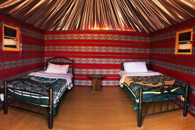 Full Day Jeep Tour with Overnight in Bedouin Camp - Khazali Canyon and ancient petroglyphs