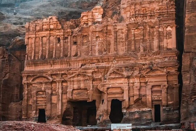 Full Day Tour Petra and wadi rum from Amman or Dead sea - Petra through the Siq and up to the Treasury