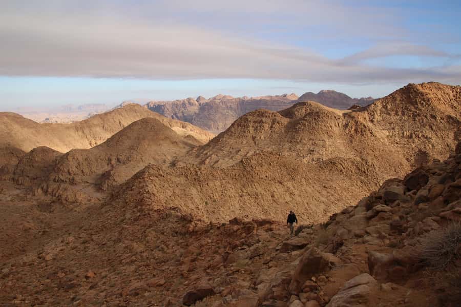 Hike to Jordan's Highest Mountain, Umm Ad Dami & Overnight - Sunset at Wadi Sabet viewpoint