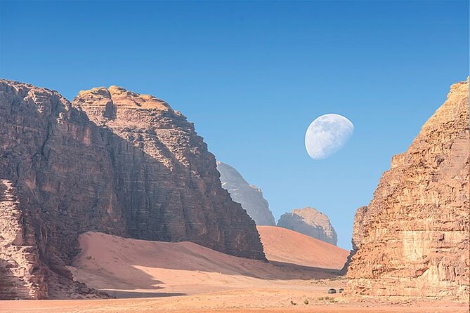 Jordan Pass 2- Night Private Secret Escape Tour Petra, Wadi Rum, & the Dead Sea - Day one: red rock and open desert in Wadi Rum
