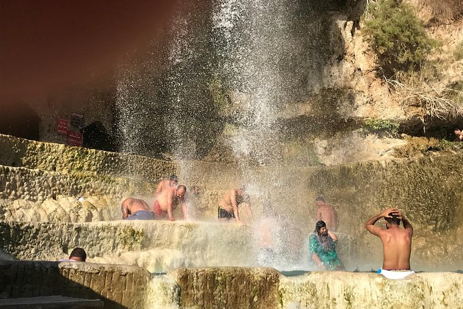 M'aen Hot springs and Dead Sea panorama experience by Abolmor - Soaking beneath the Ma’in waterfall