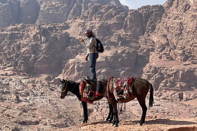 Nabatean Nights Stay in Petra Jordan - Bedouin Village with Tour - The High Place of Sacrifice by mule