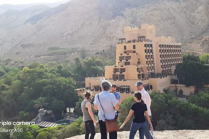 One Day Tour Madaba, Mt. Nebo, Baptism Site and Ma'in Hot Springs - The Dead Sea Palm rest stop