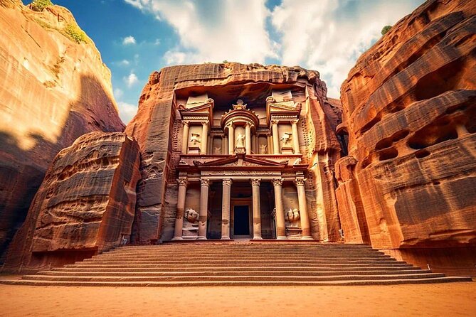 Petra day tour from Aqaba - Roman theater, temples, and the central ruins