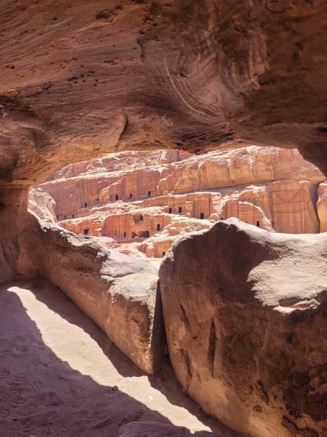 Private 3-Hour Guided Tour of Petra with Hotel Pickup . - The theater viewpoint and mountain climb