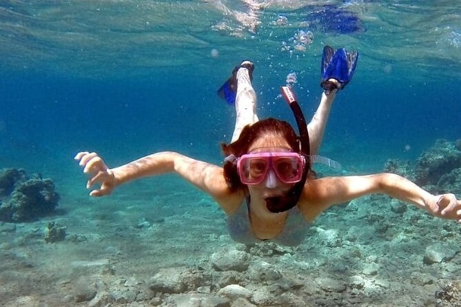 Snorkeling Activity in Aqaba with Lunch and Transportation (Boat) - Getting into the water from the boat