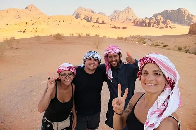 Wadi Rum 2-Day Jeep Tour with Meals and Overnight in Bedouin Camp - Lawrence’s House and Mushroom Rock