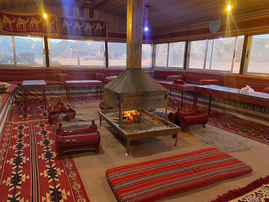 Wadi Rum: Bedouin Camp Stay,Full-Day Desert Tour with 3Meals - Canyon walking and a natural rock bridge