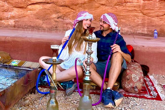 Wadi Rum Full Day Jeep Tour + Overnight & Dinner in Bedouin Camp - Sunset tea and the first night in camp