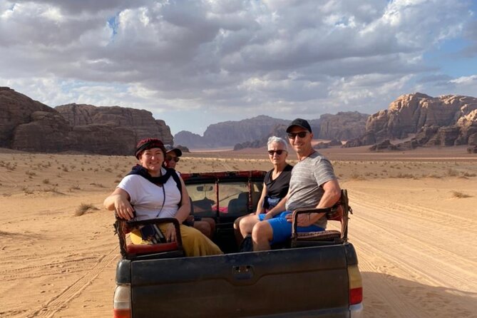 Wadi Rum Full Day Jeep Tour + Overnight in Bedouin Camp & Dinner - Lawrence’s Spring and Khazali Canyon