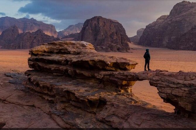 Wadi Rum Full Day Jeep Tour + Overnight in Bedouin Camp & Dinner - The White Desert and Abu Khashaba Canyon