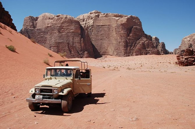 Wadi Rum Jeep Tour & Camp; Overnight - Lawrence’s Spring and the first red dune