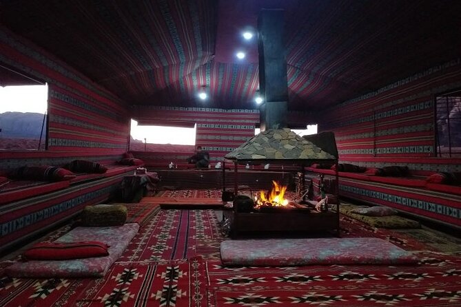 Wadi Rum Jeep Tour & Camp; Overnight - Abu Kas.haba Canyon and the remote stops