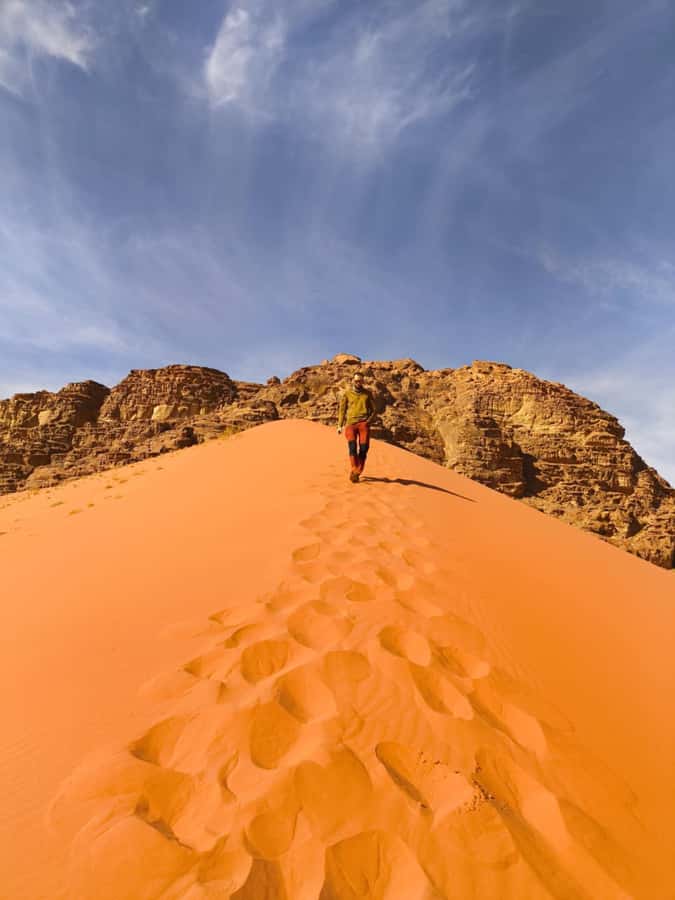 Wadi Rum: Morning or Sunset Jeep Tour - Um Frouth Rock Arch and a final climb